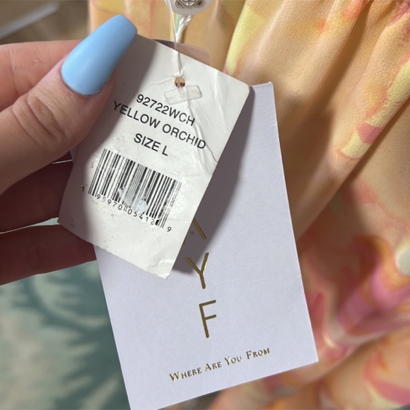 WAYF Cami Lace-Up Back Tiered Maxi Dress - Picture 8 of 9